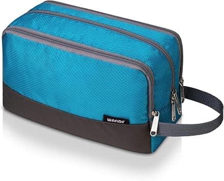 Toiletry Bag for Men Hanging Dopp Kit Water Resistant Shaving Bag Small Toiletry Bag for Traveling (Blue) - Best Deal Finder