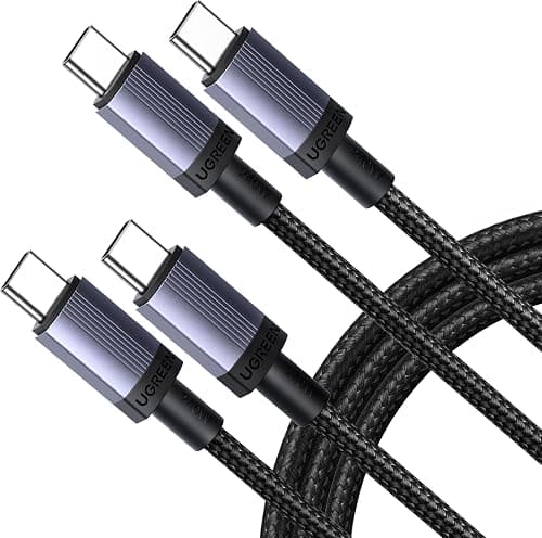 UGREEN Type C Cable 1M 2Pack, 240W Super Fast Charging USB C Cable Braided | Wide compatible for laptop/tablet/phone,Good value,Certified safe battery protection,High-End Aluminum Alloy,Eco-friendly on Amazon.ae - Price Tracker