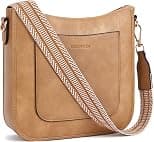 BOSTANTEN Crossbody Bags for Women Trendy Vegan Leather Hobo Handbags Fashion Shoulder Bags Purse with Adjustable Guitar Strap - Best Deal Finder