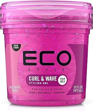 Eco Style Professional Curl & Wave Styling Gel Firm Hold All Types Of Hair 8 oz Pink on Amazon.ae - Price Tracker