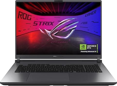 اسس لاب توب روج ستريكس G18 للالعاب (رمادي كليبس) | شاشة 18 انش 2.5K (2560x1600) 240Hz، انتل كور i9 14900HX، انفيديا RTX5070 8GB، RAM 16GB، 1TB SSD، ويندوز 11 [G815JPR-G91621W] على أمازون - دليلك لأفضل العروض