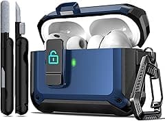 R-fun for AirPods Pro 3 Case (2025) Cover with Cleaning Kit, Military-Grade Heavy-Duty Drop-Resistant with Auto Pop-Up Lid for AirPods Pro 3rd Generation 2025 USB-C Charging Case, Blue - Amazon.ae Price Tracker