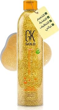 GK Hair Professional Gold Sulfate-Free Shampoo with Hydrating & Anti-Frizz Hair Care | Soft, Shiny & Voluminous Hair | For All Hair Types | 250ml on Amazon - Best Deal Finder