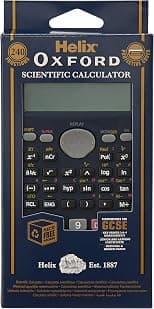 Helix RC2072 Oxford Scientific Calculator, 240 Functions, Protective Cover - Best Deal Finder