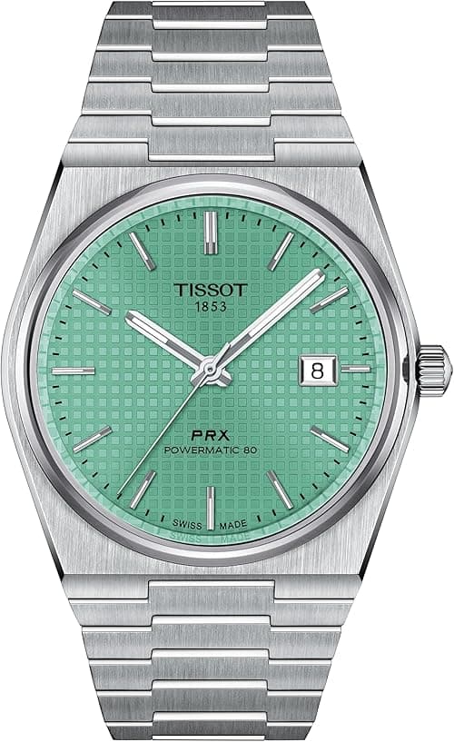 Tissot Mens PRX Powermatic 80 316L Stainless Steel case Automatic Watches, Grey, Stainless Steel, 12 (T1374071109101) on Amazon.ae - Price Tracker