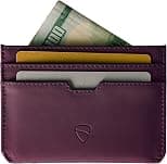 Vaultskin MOORGATE Slim Card Holder - Minimalist Leather Wallet, RFID Blocking Sleeve, Fits Front Pocket, for Men and Women - Best Deal Finder