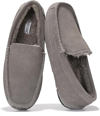 Project Cloud Mens 100% Genuine Leather Non Slip House Slippers (Oswin) | Memory Foam Insole Lightweight Shoes for Men Indoor Outdoor Footwear Comfortable Casual Everyday Travel Easy Wear All Day on Amazon.ae - Price Tracker