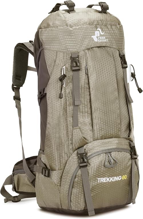 60L Waterproof Lightweight Hiking Backpack with Rain Cover,Outdoor Sport Travel Daypack for Climbing Camping Touring on Amazon.ae - Price Tracker