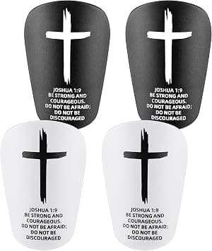 2 Pairs Mini Soccer Shin Guards Christian Faith 3.15 x 1.97 Inches Cross Small Shin Guards with Bible Verse Religious Soccer Football Pads for Kids Adult على Amazon.ae - متتبع الأسعار