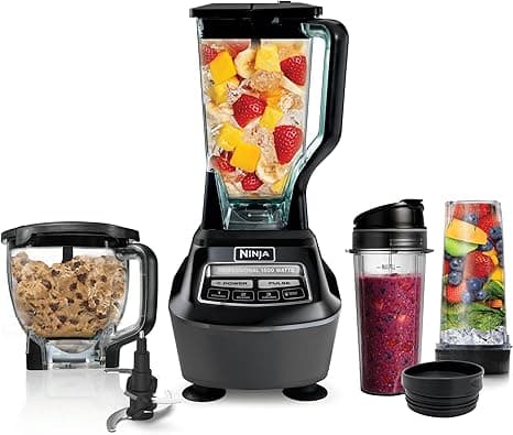 Ninja Mega Kitchen System (BL770) Blender/Food Processor with 1500W Auto-iQ Base, 72oz Pitcher, 64oz Processor Bowl, (2) 16oz Cup for Smoothies, Dough &amp; More 1 Black BL770 on Amazon.ae - Price Tracker