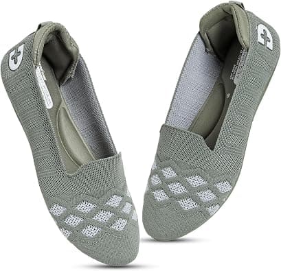 Doctor Health Stylish Knitted Design Shoe | Premium Classy Look Flat Jutis | Non Slip Lightweight Shoes Shoe for Women | Dailywear for Women | Women Jutis Bellies على Amazon.ae - متتبع الأسعار