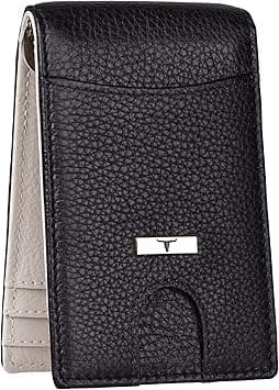 Urban Forest Eddy Slim Money Clip Leather Wallet for Men, Black/Sand, Minimalist on Amazon.ae - Price Tracker