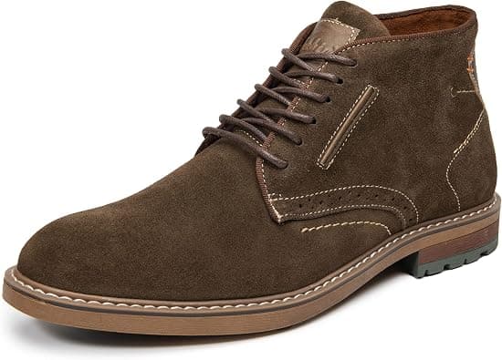 Mid-Top Genuine Leather Hiking & Trekking Boots for Men Casual Ourdoor Walking Mountaineering Shoes على Amazon.ae - متتبع الأسعار