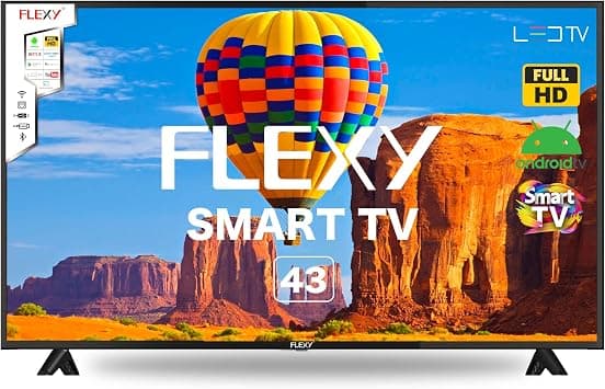 FLEXY® 43-Inch Full HD Android 14 Smart LED TV-Frame Less Design, Mirror Cast And E-Share, HDMI\USB Wi-Fi Input, Netflix, YouTube, Shahid, Starz Play,2 Years Warranty. on Amazon.ae - Price Tracker