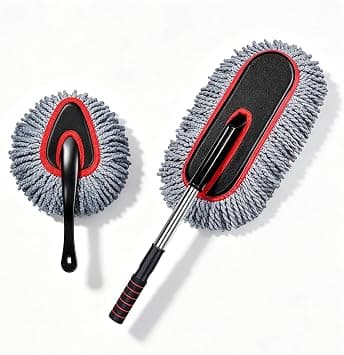 Automotive Dust Kit:Retractable Handle And Short Dust, Scratchless External Cleaning Tools For Cars, Trucks, Suvs, Rvs Motorcycles on Amazon.ae - Price Tracker