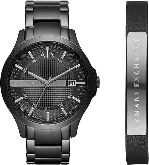 Armani Exchange Mens Quartz Watch, Analog Display and Stainless Steel Strap Strap on Amazon.ae - Price Tracker
