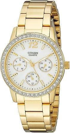 Citizen Women's Mother of Pearl Dial Stainless Steel Band Watch [ED8092-58D] on Amazon.ae - Price Tracker