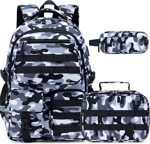DIGOBAY Backpack with Lunch Box, Pencil Cace on Amazon.ae - Price Tracker