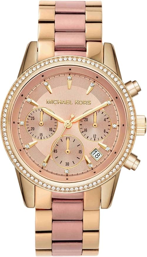 Michael Kors Women's Watch RITZ, 37 mm case size, Quartz Chronograph movement, Stainless Steel strap on Amazon.ae - Price Tracker