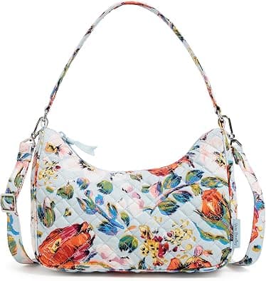 Vera Bradley Women's Cotton Frannie Crescent Crossbody Purse على Amazon.ae - متتبع الأسعار