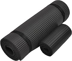 Everyday Essentials 1/2-Inch Extra Thick High Density Anti-Tear Exercise Yoga Mat with Knee Pad and Carrying Strap - Amazon.ae Price Tracker