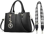Purse and Handbags for Women, 3 Zip Compartments Tote Bag Designer Shoulder Purse Top Handle Satchel Bags - Best Deal Finder