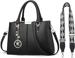 Purse and Handbags for Women, 3 Zip Compartments Tote Bag Designer Shoulder Purse Top Handle Satchel Bags - Best Deal Finder