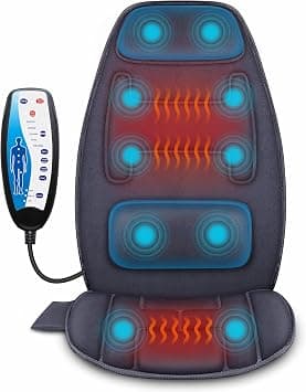 Snailax Massage Seat Cover with Heat, 10 Vibration Motors, Massage Pad with Vibration for Relaxation, Seat Cushion for Back and Neck, Back Massager for Home, Office, Gifts on Amazon.ae - Price Tracker