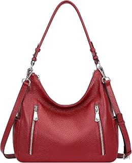 Over Earth Genuine Leather Purses and Handbags for Women Hobo Shoulder Bag Ladies Crossbody Bags Medium - Best Deal Finder