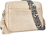 Cynure Women's Leather Crossbody Bag Zipper Shoulder Camera Purse - Best Deal Finder
