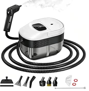 Pressurized Handheld Steam Cleaner 2500W, 54oz Large-Capacity Steamer with 3-Level Adjustable Steam, 15s Heat-Up & 10Pcs Accessories – for Car, Tile, Grout, Couch, Floor, Bed, Dirt, Furniture on Amazon.ae - Price Tracker