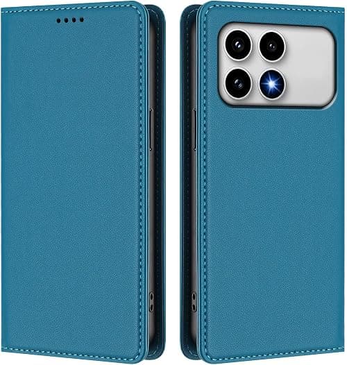 Cover Compatible with Xiaomi Poco F8 Ultra 5G,Compatible with Redmi K90 Pro Max 5G 【RFID Blocking】【Card Holder Magnetic closure Flip Stand】Phone Case Lakeblue on Amazon.ae - Price Tracker