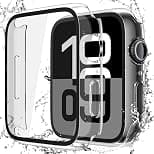 Misxi [2 Pack Waterproof Hard Case with Tempered Glass Compatible with Apple Watch Series 10 (2024) 42mm, Ultra-Thin Anti-Fall Tough Protective Cover for iWatch Screen Protector, Crystal Transparent - Best Deal Finder
