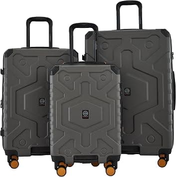 Wrangler ATG Outland Expandable Hardside Luggage, Gull Gray, 3 Piece Set (22"/26"/30"), Outland Expandable Hardside Luggage على Amazon.ae - متتبع الأسعار