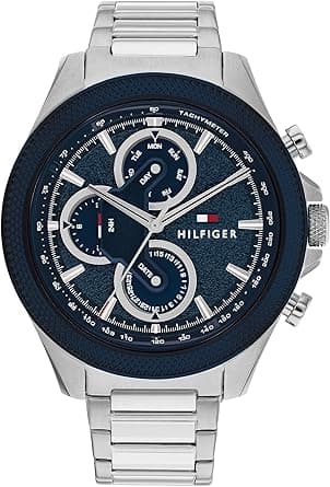 Tommy Hilfiger Men's Stainless Steel Racing-Inspired Watch (Model 1792080), Silver on Amazon.ae - Price Tracker