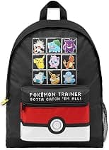 Pokemon Backpack Kids School Bag Boys Girls Teens Pikachu Eevee Pokeball - Best Deal Finder