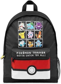 Pokemon Backpack Kids School Bag Boys Girls Teens Pikachu Eevee Pokeball - Best Deal Finder