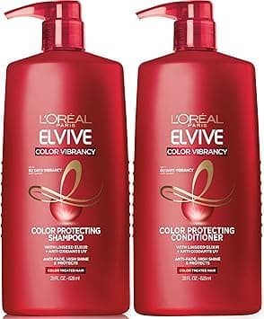 L’Oréal Paris L'Oreal Elvive Color Vibrancy Protecting Shampoo and Conditioner Set for Color Treated Hair, 28 Fl Oz (Set of 2) on Amazon.ae - Price Tracker