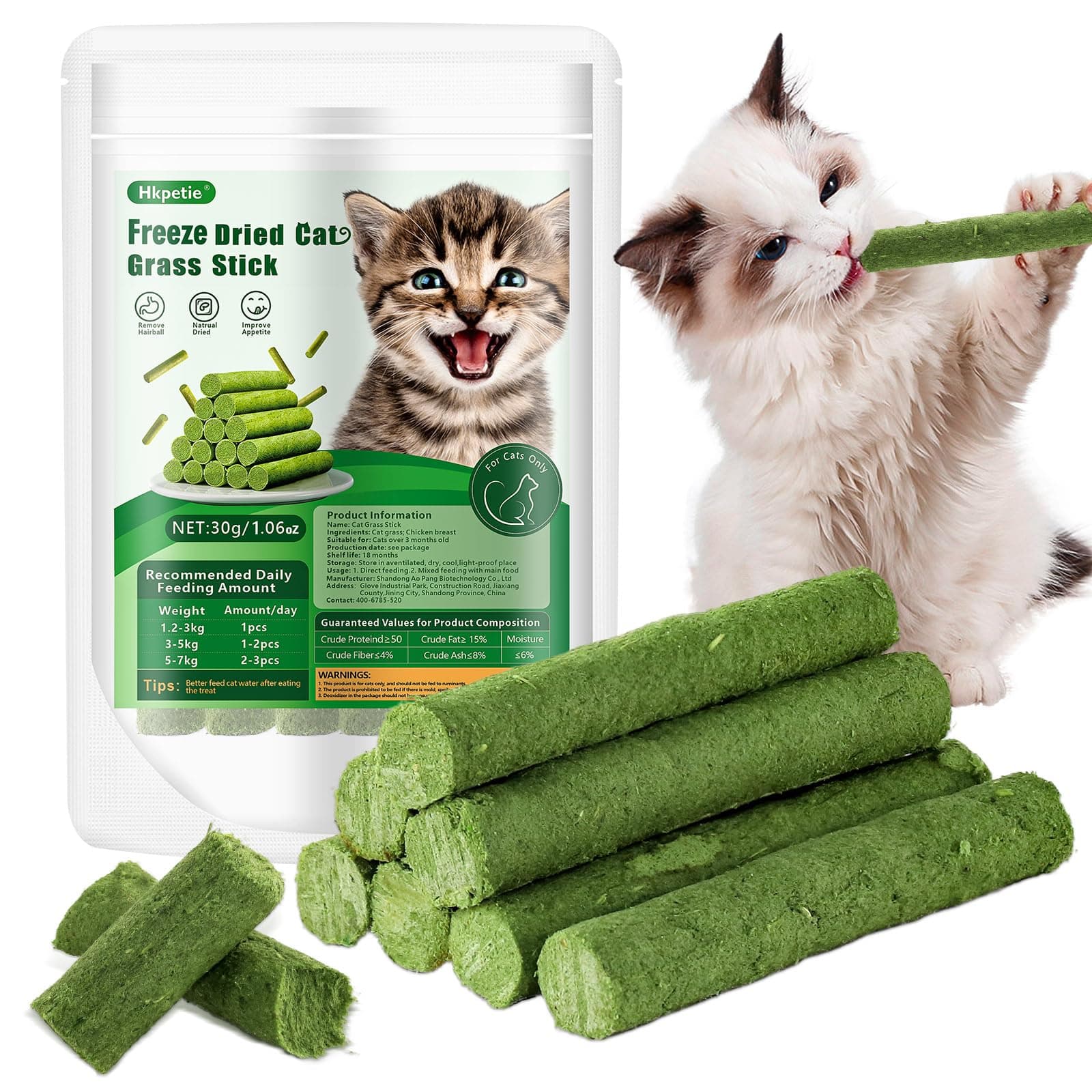 Hkpetie 30g Catnip Cat Grass Toys forIndoor Cats for Hairball Remove and Teeth Cleaning on Amazon.ae - Price Tracker