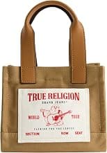 TRUE RELIGION Womens True Religion Tote Bag, Women's Mini Travel Shoulder Bag With Adjustable Strap Tote Bag (pack of 1) - Best Deal Finder
