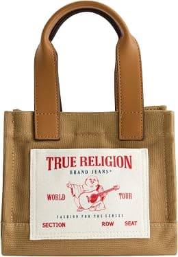 TRUE RELIGION Womens True Religion Tote Bag, Women's Mini Travel Shoulder Bag With Adjustable Strap Tote Bag (pack of 1) - Best Deal Finder