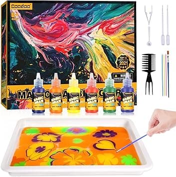 Coodoo Water Marble Painting for Kids - Arts & Crafts for Girls and Boys Craft Kits Ideal Gifts for Kids Age 6+ 8-12 Years - Amazon.ae Price Tracker
