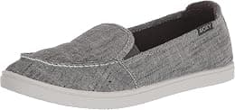Roxy Womens Minnow Slip On Sneaker Shoe Loafer Flat, Black Wash Core, 36 EU - Best Deal Finder