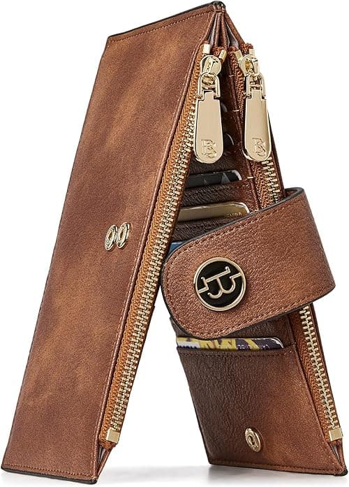 BOSTANTEN Women's Small Credit Card Holder RFID Protection Purse Women's Wallet with Key Ring Mini Women Wallet on Amazon.ae - Price Tracker