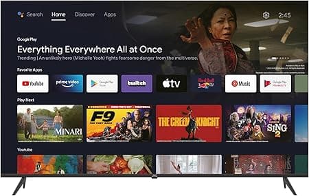 JVC 85" Edgeless 4K UHD QLED Google Tv With Voice Remote, Bluetooth, Built in Chromecast and Dolby Audio-2024 Model LT-85NQ7145 on Amazon.ae - Price Tracker