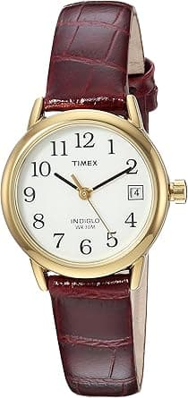 Timex Women's Easy Reader Date Leather Strap 25mm Watch on Amazon.ae - Price Tracker
