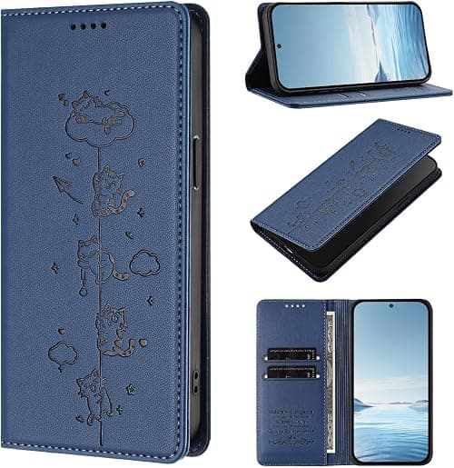 Flip Leather Case for Xiaomi POCO F8 Ultra 5G Cover,Cute Cat Pattern PU Wallet Card Slots Holder RFID Blocking Kickstand Magnetic Shockproof Protective Phone Case-DarkBlue on Amazon.ae - Price Tracker