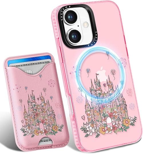 Toycamp for iPhone 17 Case - Compatible with Magsafe Credit Card Holder Wallet Magnetic Cute Women Teen Girls Kawaii Girly Unique Castle Design Phone Cover for Apple 17 Air on Amazon.ae - Price Tracker