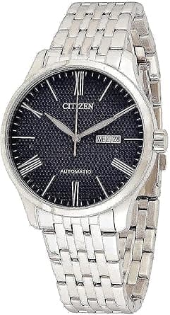 Citizen Mens Automatic Watch with Day and Date Display -Powered by High precision Made in Japan Self winding Mechanical Movement - NH8350-59L on Amazon.ae - Price Tracker