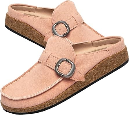 Casual Women's Mules & Clogs Slip-On Memory Foam Cloud Mules for Womens Mens with Non-Slip Sole Comfort Supportive على Amazon.ae - متتبع الأسعار